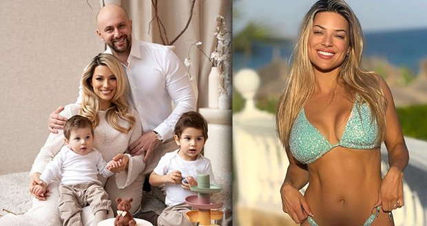 Eva Perkausová s rodinou