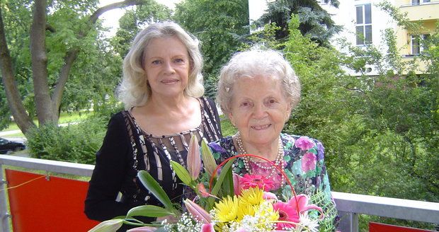 Eva Pilarová s maminkou Františkou