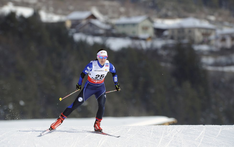Eva Vrabcová-Nývltová dojela ve finále Světového poháru ve Falunu devátá ve skiatlonu (foto archiv)