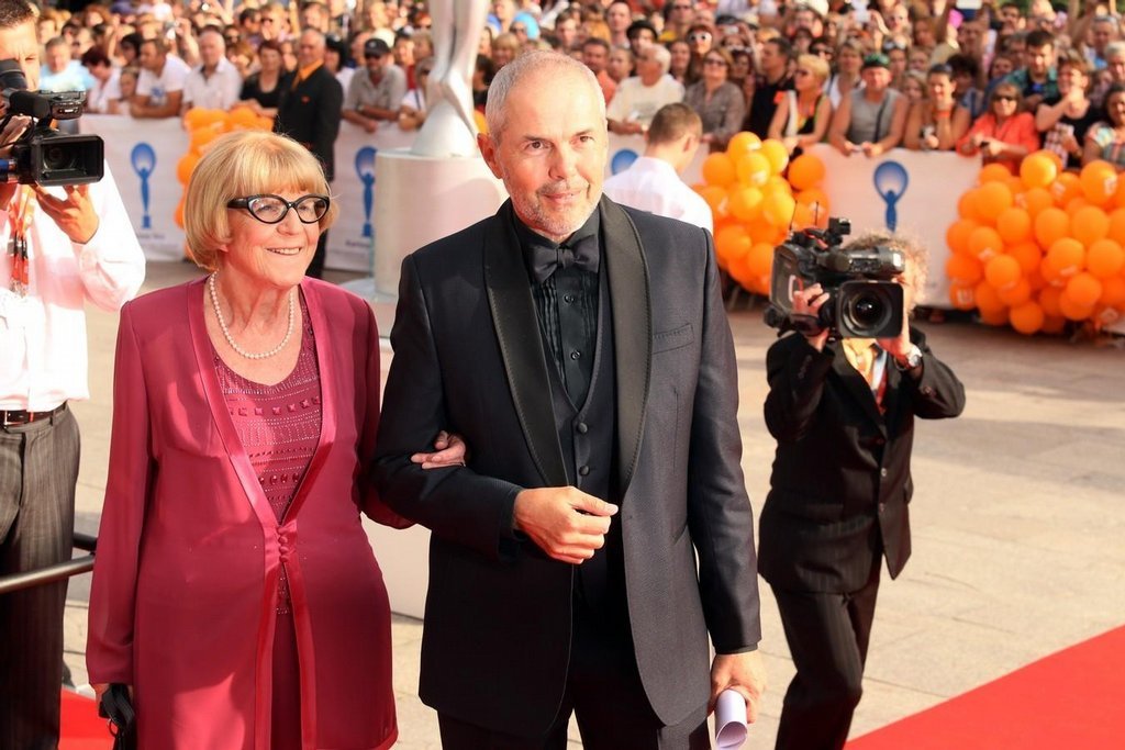 Eva Zaoralova and Marek Eben in Karlovy Vary