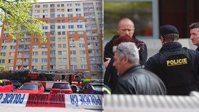Evakuace na jihu Prahy: V bytě hořelo, zemřela žena. Na místo dorazil pyrotechnik i modrparta