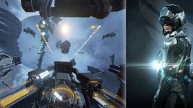 Eve: Valkyrie skvěle využívá virtuální realitu.