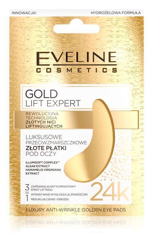 Oční maska proti otokům a černým kruhům Gold Lift Expert, Eveline Cosmetics, 62 Kč