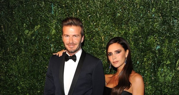 Dokonale sladěný britský pár David Beckham a jeho žena Victoria.