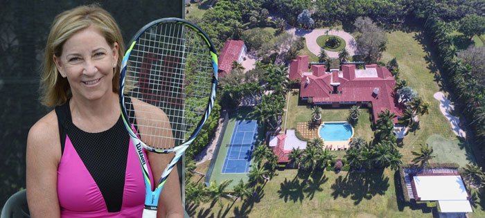 Tenisová legenda Chris Evertová prodala svůj luxusní dům...