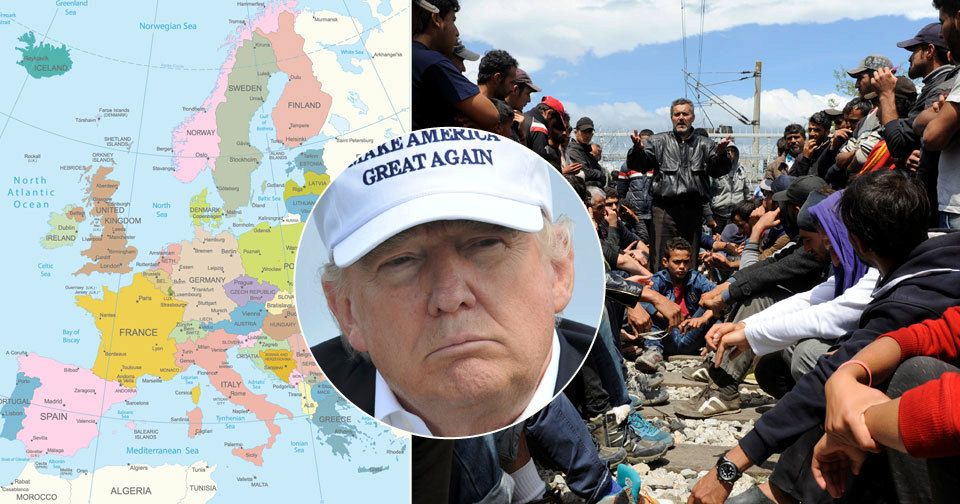 Donald Trump o uprchlické krizi: Zastavte migranty, nebo Evropu za deset let nepoznáte.
