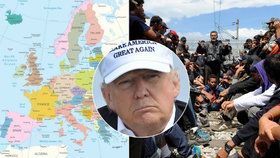 Trump vzkázal Evropě: Zastavte migranty, nebo to tu za deset let nepoznáte