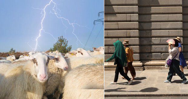 Extrémní počasí zabíjí: ve Španělsku umírali lidé, v Srbsku blesk zmasakroval stádo ovcí