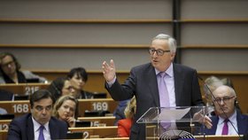 Předseda Evropské komise Jean-Claude Juncker na prezentaci rozpočtu Evropské unie do roku 2027