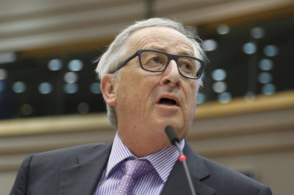 Předseda Evropské komise Jean-Claude Juncker na prezentaci rozpočtu Evropské unie do roku 2027