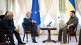 Ursula von der Leyenová při návštěvě Ukrajiny: Setkala se i s prezidentem Zelenským