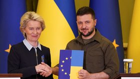 Zelenskyj a Ursula von der Leynová