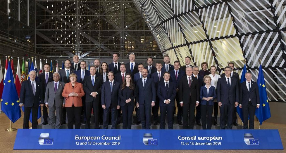 Evropská rada v Bruselu (prosinec 2019).