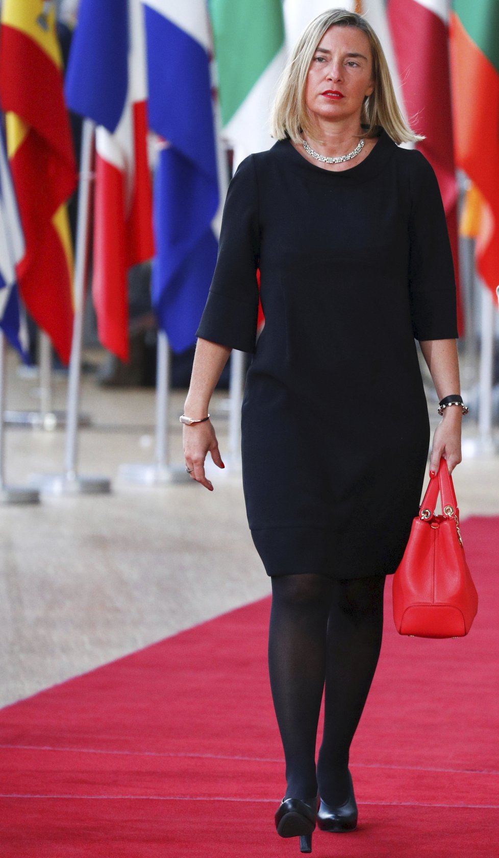 Šéfka zahraniční agendy Evropské unie Federica Mogheriniová summitu EU v Bruselu (18.10.2018)