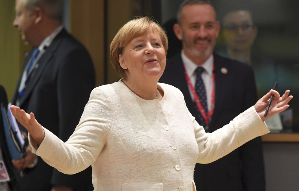 Německá kancléřka Angela Merkelová na summitu EU v Bruselu (18.10.2018)