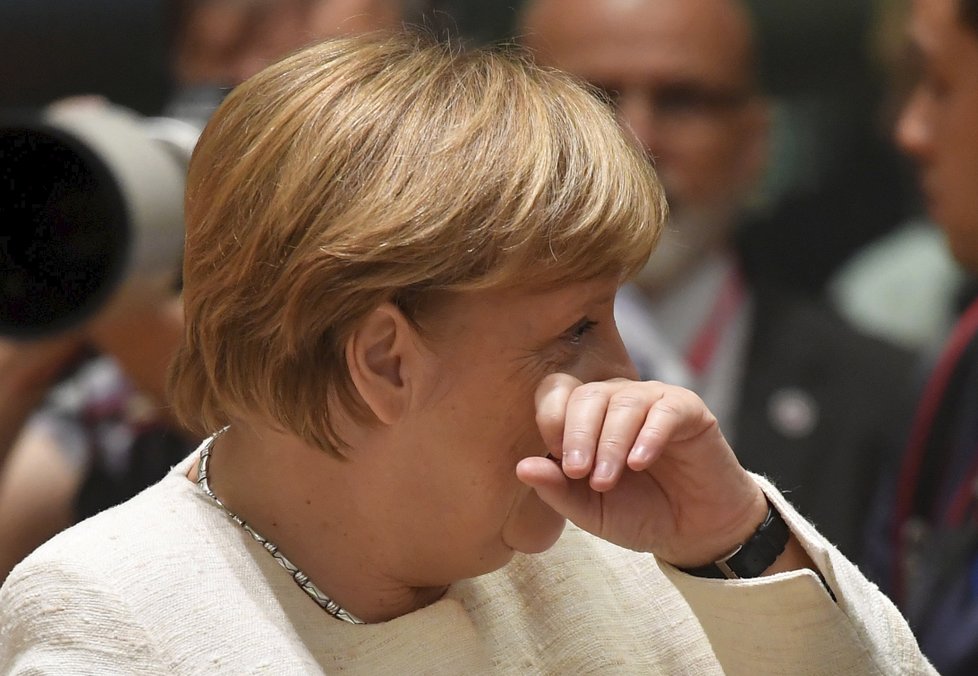 Německá kancléřka Angela Merkelová na summitu EU v Bruselu (18.10.2018)