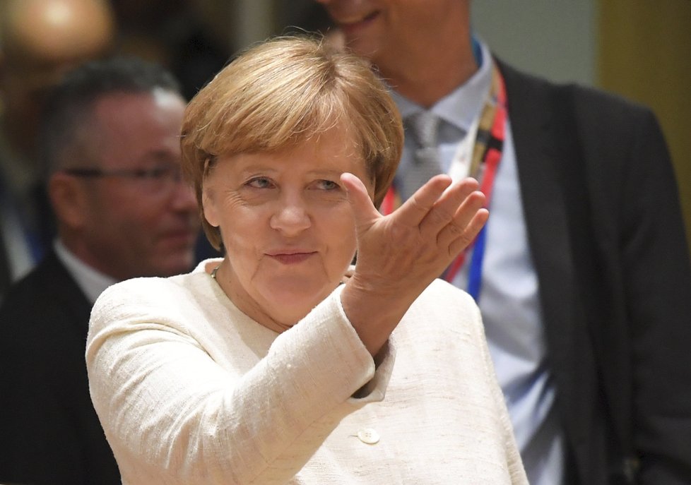 Německá kancléřka Angela Merkelová na summitu EU v Bruselu (18.10.2018)