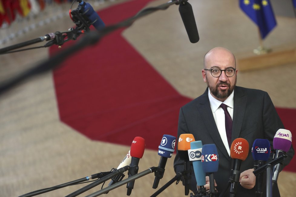 Belgický premiér Charles Michel na summitu EU v Bruselu (18.10.2018)