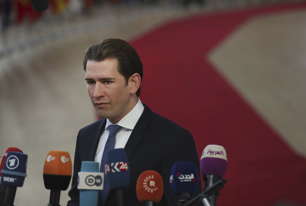 Rakouský kancléř Sebastian Kurz na summitu EU v Bruselu (18.10.2018)