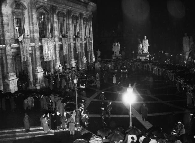 Dobová fotografie, březen 1957: Podpisem Římských smluv vznikl předchůdce dnešní EU.