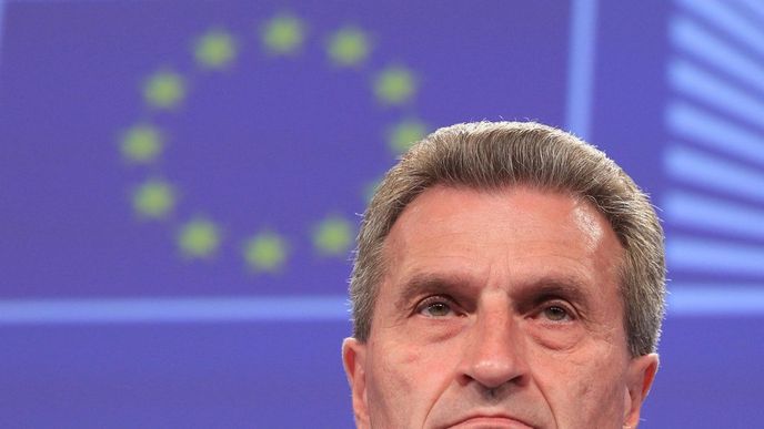 Evropský komisař Gunther Oettinger Evropský komisař Gunther Oettinger