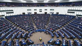 Jednání europarlamentu v Bruselu