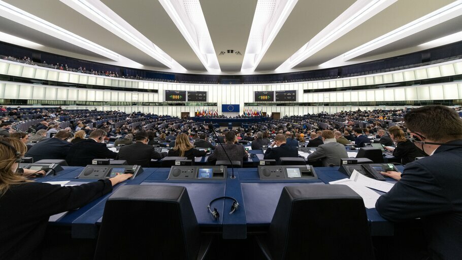 Plenární zasedání europarlamentu ve Štrasburku.