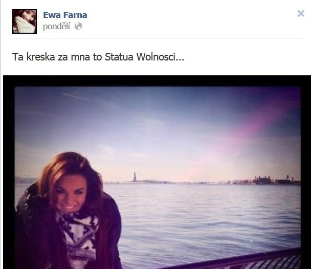 Příspěvky Ewy Farne na Facebooku