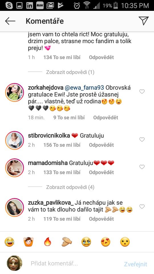 Ewa Farna dostala řadu gratulací k těhotenství