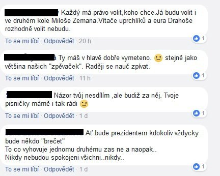 Reakce na Facebooku nebyly vždy příjemné...