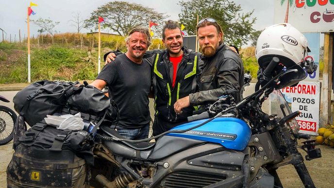 Ewan McGregor a Harley-Davidson LiveWire Ewan McGregor a Harley-Davidson LiveWire