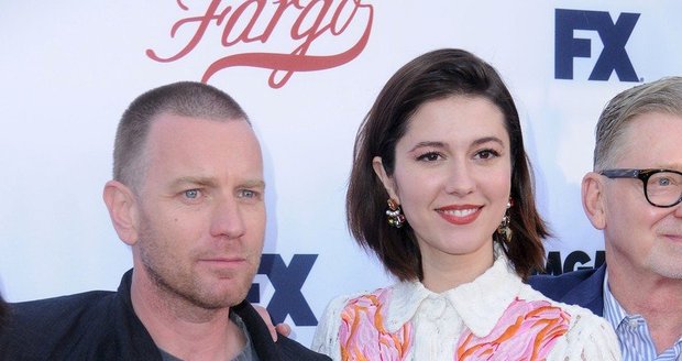 Ewan McGregor se svou současnou partnerkou, Mary Elizabeth Winsteadovou