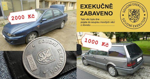 Ojeté auto za tři stovky nebo tisícovku: Neuvěřitelné ceny v exekučních dražbách