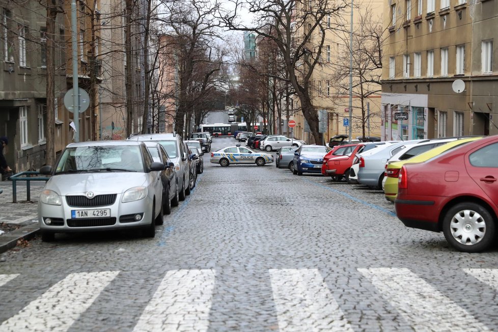 Vyklízení žižkovské Kliniky, 10. 1. 2019