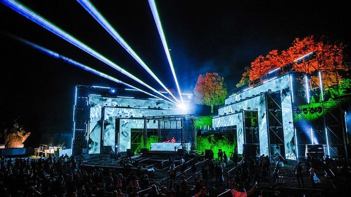 EXIT festival v srbském městě Novi Sad v roce 2020