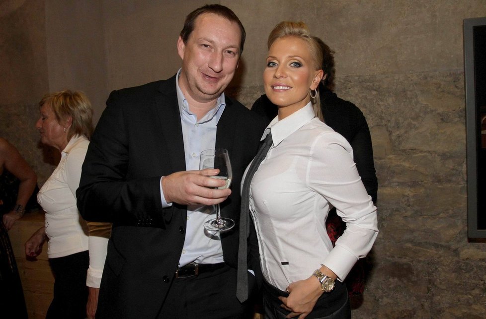 Míša Ochotská se svým milencem Michalem Exnerem, který se před měsícem rozvedl.