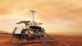 ExoMars: Evropský rover Rosalind Franklin na ruské platformě Kazačok.