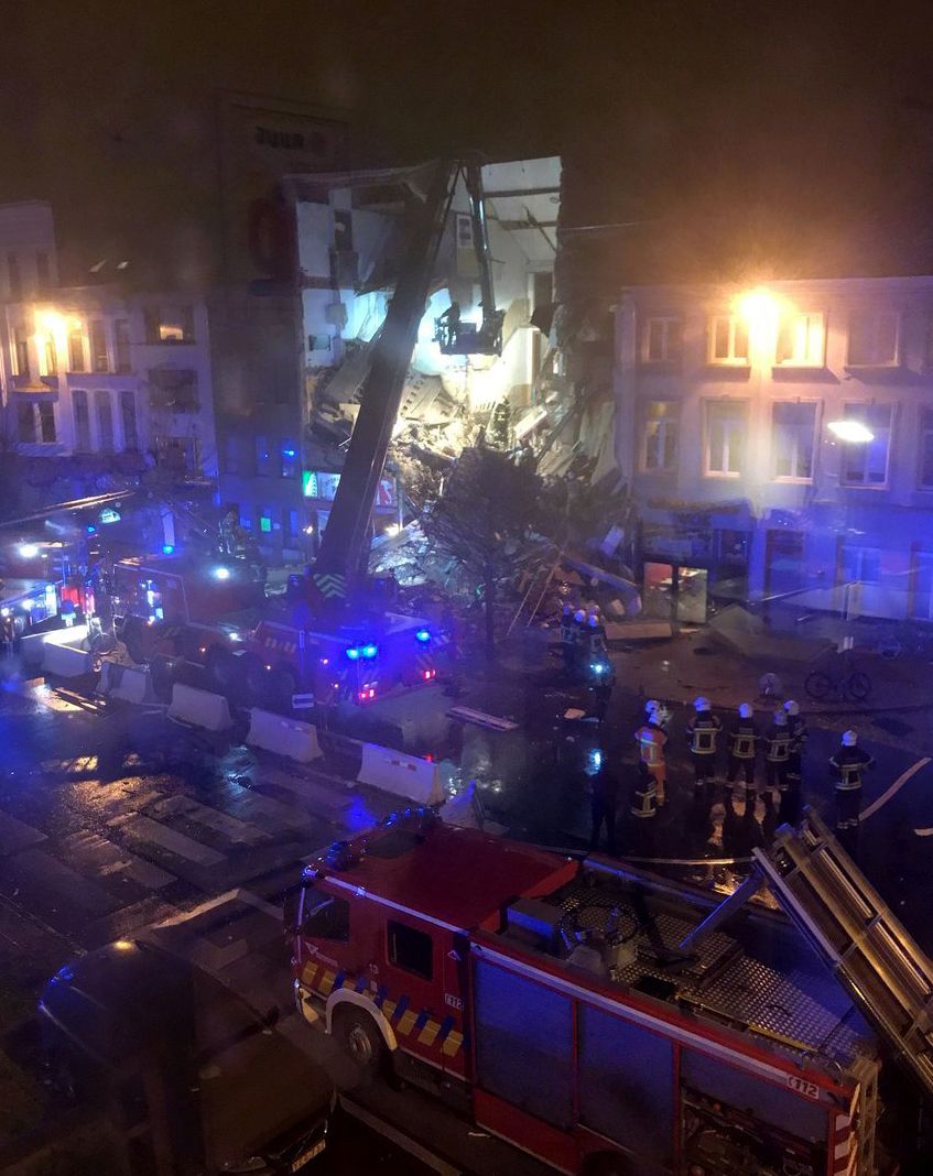 Exploze v Antverpách poničila tři domy.