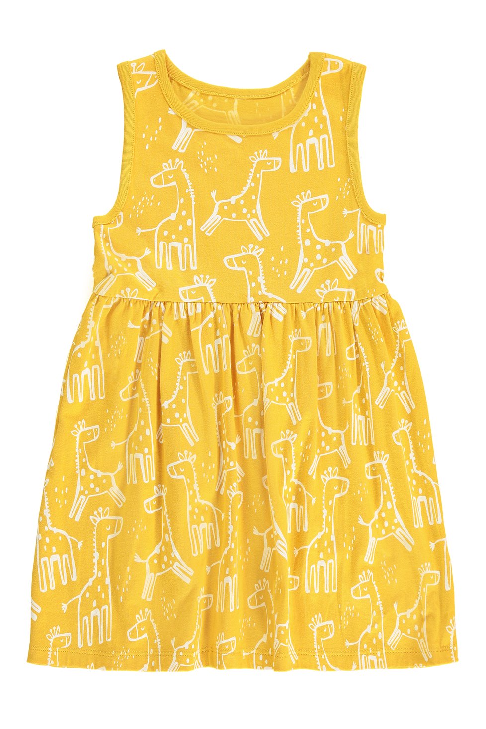 Dívčí žluté šaty se zvířátky, organická bavlna Cena: 99 Kč