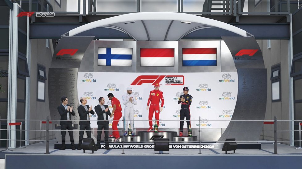 Závodní videohra F1 2019 pro PlayStation 4.