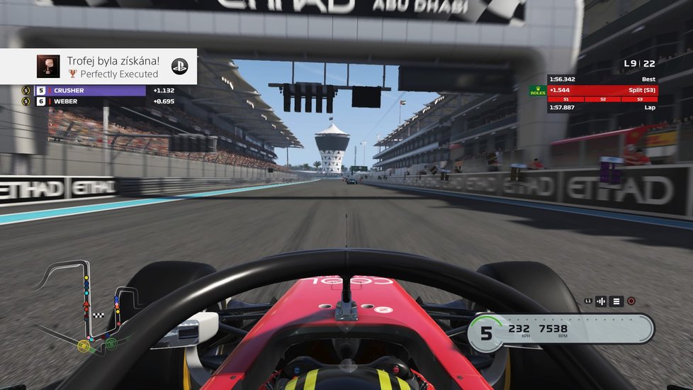 Závodní videohra F1 2019 pro PlayStation 4.