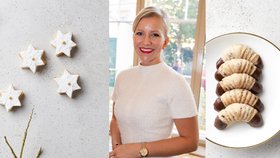 Nejlepší vánoční cukroví Ivety Fabešové: Čokoládové rohlíčky, betlémské hvězdičky i lahodná pěna s kokosem 