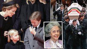 Rozloučení s bývalou belgickou královnou Fabiolou: Její smrt oplakali i současná královna Mathilda se synem - princem Gabrielem a dcerou Eleonorou