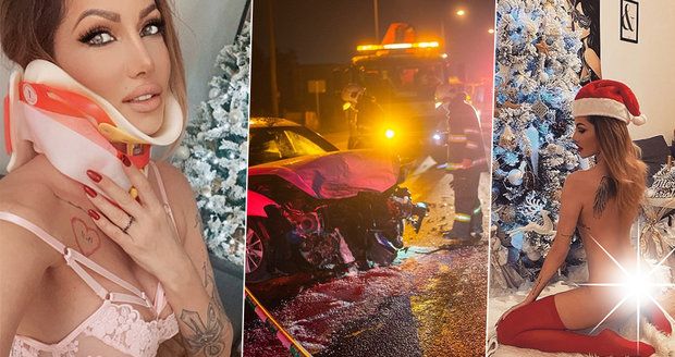 Sexy miss po dvou autonehodách: Vánoce oslavila nahá!