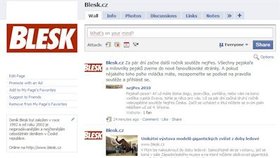 Svou stránku má na Facebooku i Blesk.cz. Už jste fanoušky?