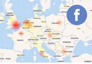 Facebook postihl 3. července 2019 výpadek.