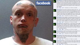 Muž byl dopaden jen pár hodin poté, co na facebooku komentoval vlastní fotku z pátrání
