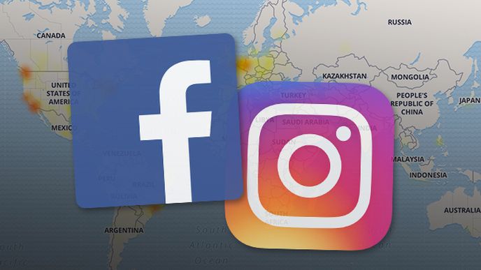 Uživatelé se nemohou přihlásit na Facebook ani Instagram