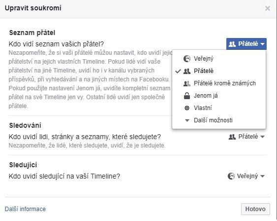 Jak si nastavit viditelnost přátel na FB?