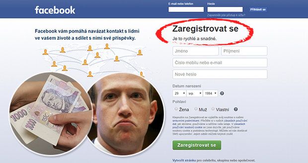 Budeme za facebook platit? Z úvodní stránky nenápadně zmizel důležitý slib